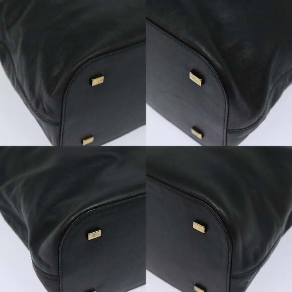 CELINE Hand Bag Leather Black - Picture 10 of 13